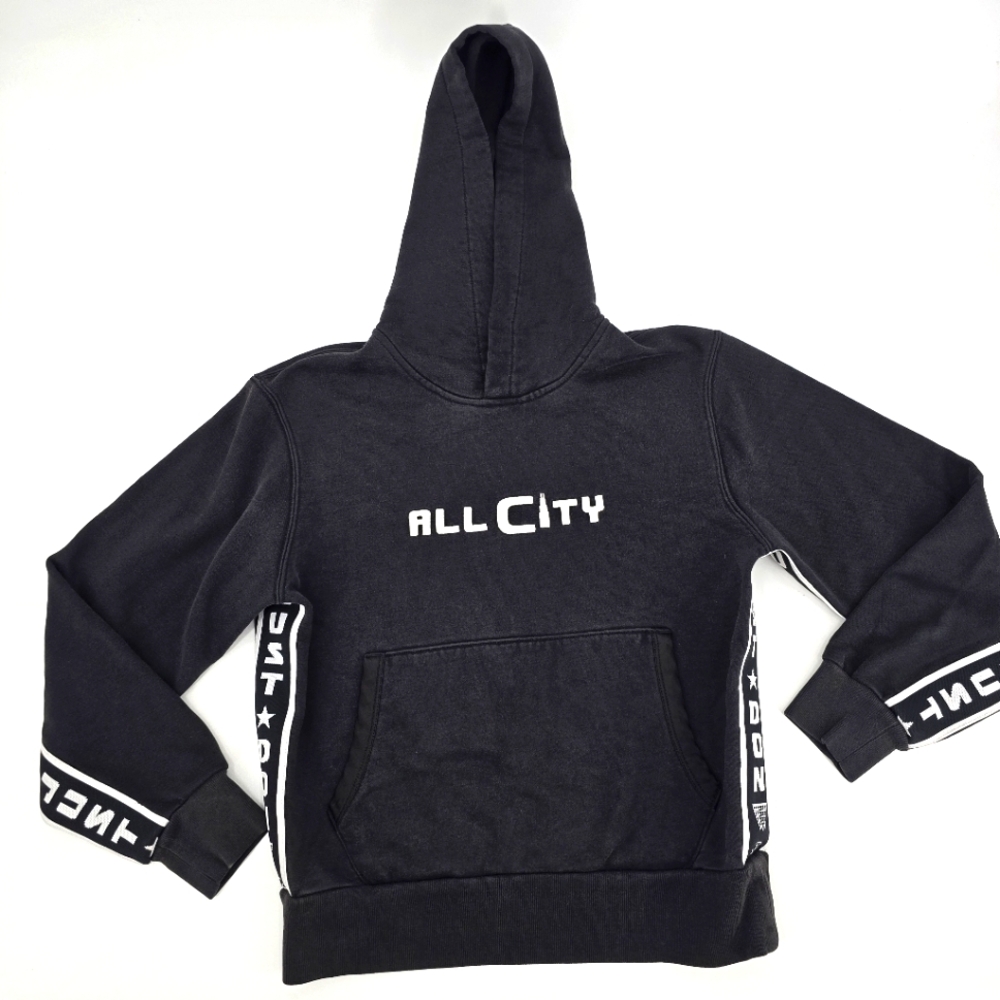 All City By Just Don Black Hoodie Sweater Size S